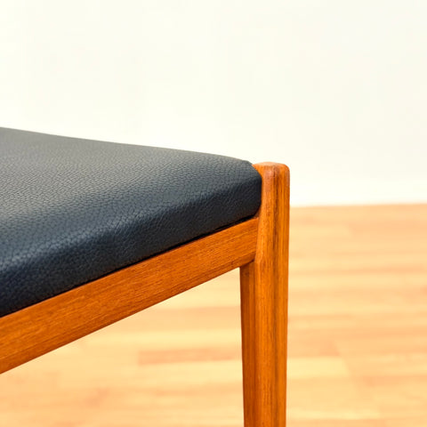 Swedish dining chairs in walnut by Skaraborgs Möbelindustri AB