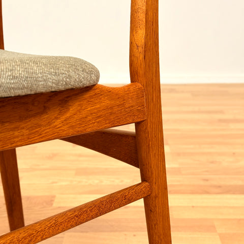Danish dining chairs in teak & oak by Farstrup