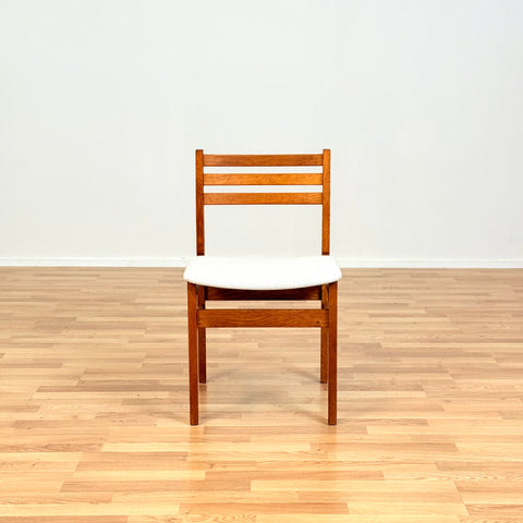 Danish dining chairs in oak