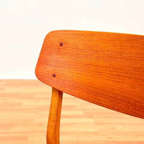 Danish dining chairs in teak & oak by Farstrup