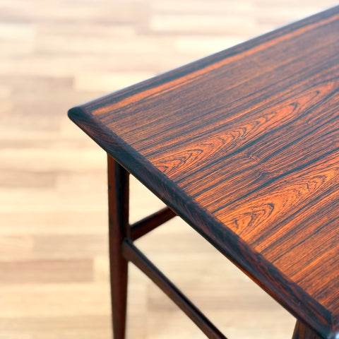 Set of 3 nest of tables in Santos rosewood, 1950s-60s Denmark
