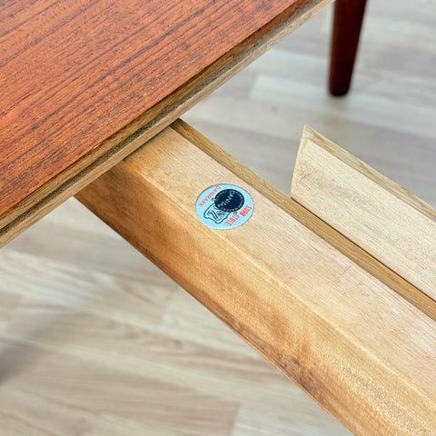 Large round dining table model 62 in teak by Henning Kjærnulf & Erling Torvits for Sorø Stolefabrik