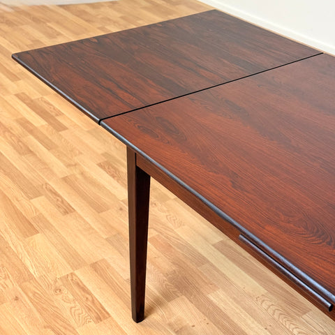 Danish dining table in Santos rosewood & teak by Gern Møbelfabrik