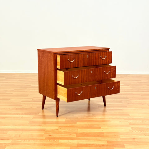 Swedish chest of drawers in mahogany by IKEA, "Alice"