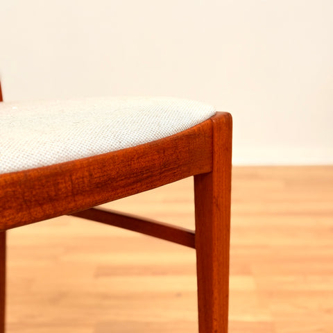 Swedish set of 4 dining chairs in teak by Carl Malmsten
