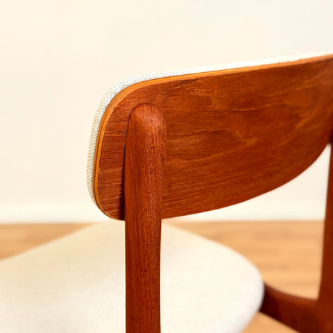 Danish set of 10 dining chairs in teak by B. Rasmussen for Thorso Mobelfabrik