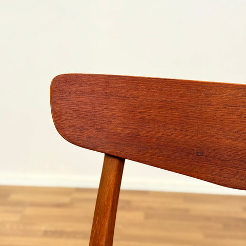 Danish set of 6 dining chairs in teak & beech by Findahl