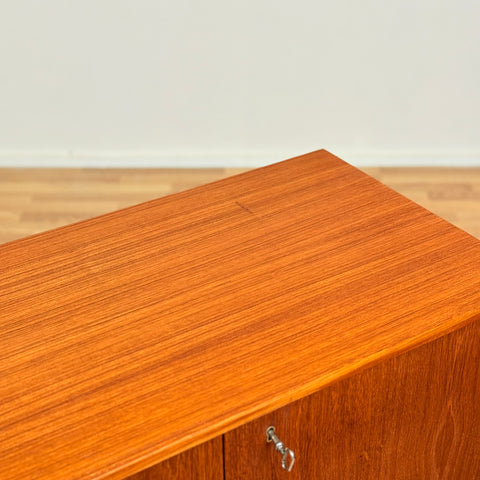 Swedish storage cabinet in teak and beech