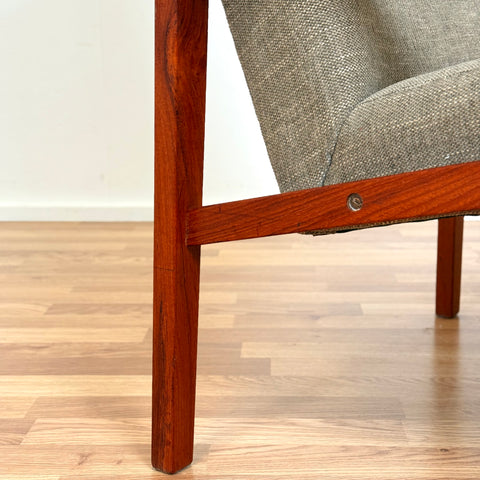 Danish armchair in solid teak