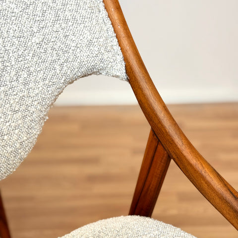 Danish set of 6 dining chairs in walnut