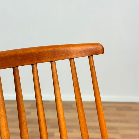 Set of 2 dining chairs model in oak & beech, 1950s-60s, Sweden