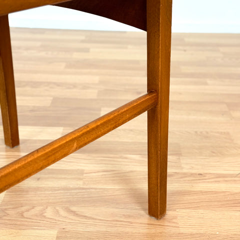 Danish set of 4 dining chairs in teak & beech