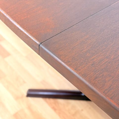 Danish square dining table in mahogany by Farstrup