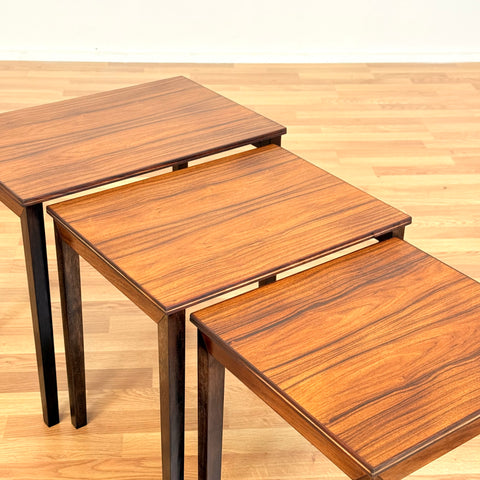 Danish set of nest of tables in teak
