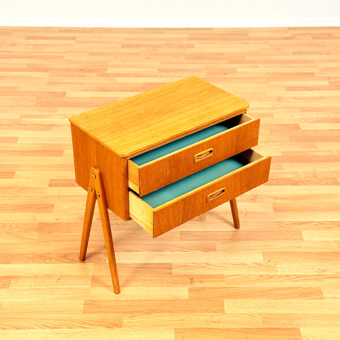Swedish small side table in oak