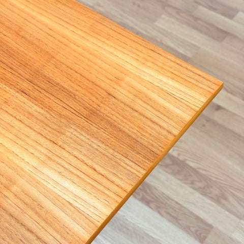 Swedish small square dining table in teak & beech by Edsby Verken