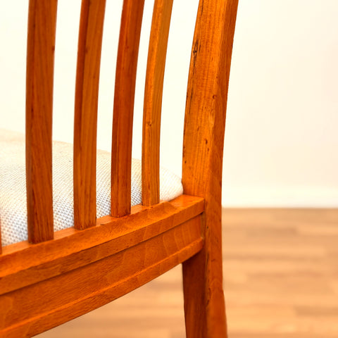 Swedish dining chairs in walnut by Svante Skogh