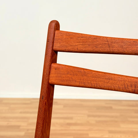 Danish set of 6 dining chairs in teak