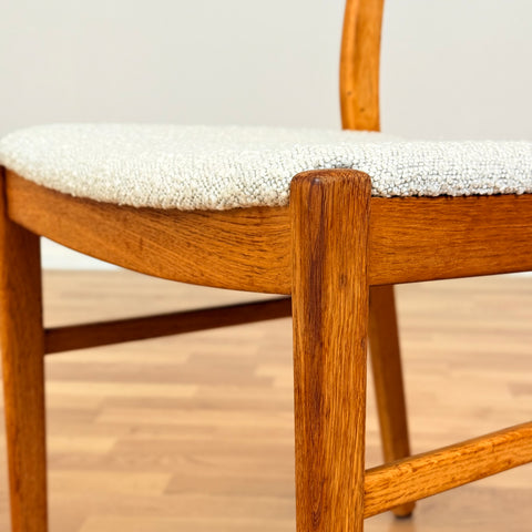 Swedish set of 4 dining chairs in oak