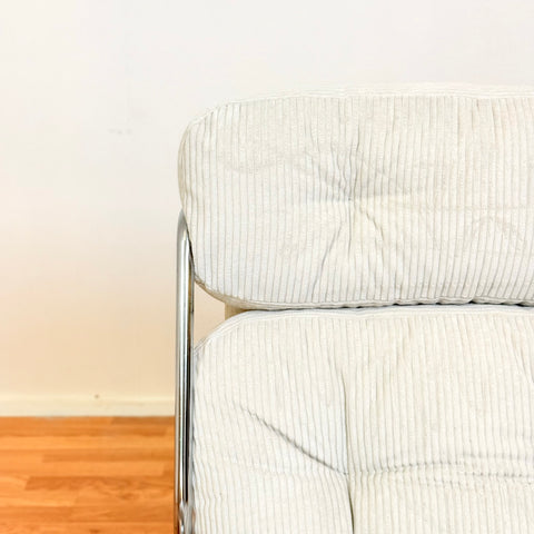 70´s chrome armchairs with wheels