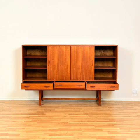 Danish highboard in teak, by Clauson & Son for Silkeborg