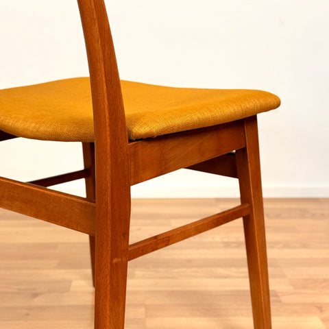 Danish set of 4 dining chairs in teak & beech by Findahl