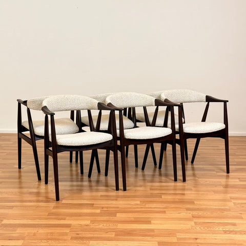 Danish set of 6 dining chairs 'model 213' by Thomas Harlev for Farstrup