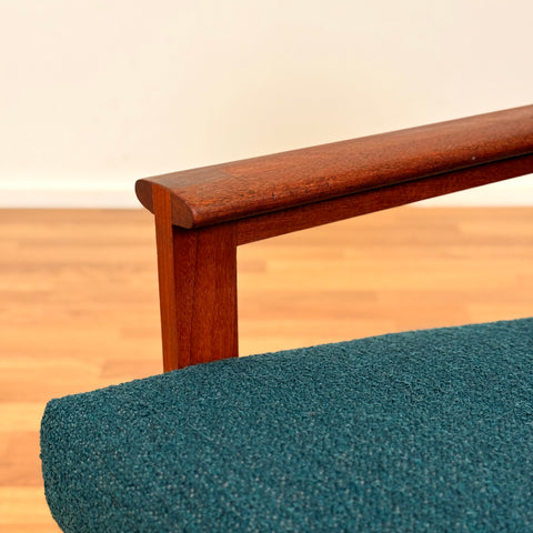 Danish armchairs in solid teak by Illum Wikkelsö