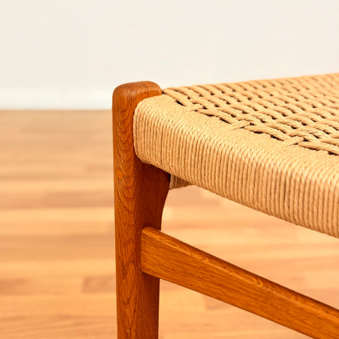 Swedish set of 4 dining chairs in teak & oak by DUX