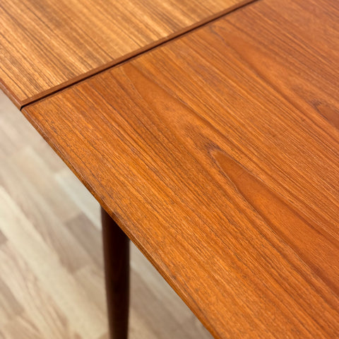 Danish dining table in teak with 2 extension boards