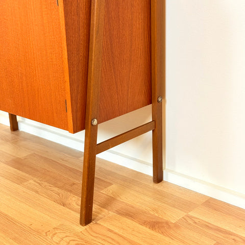 Swedish bookshelf in teak & beech