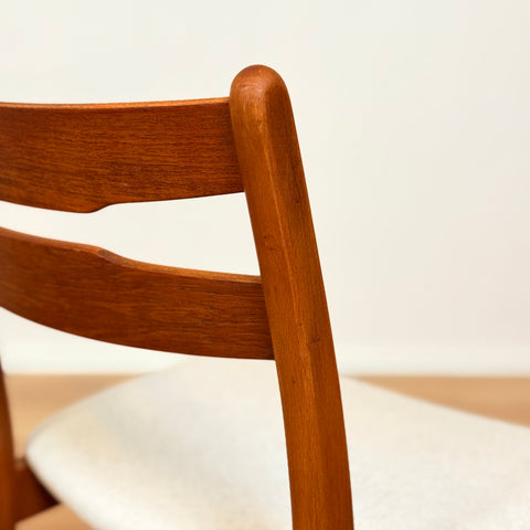 Danish set of 6 dining chairs in teak & beech by Findahl