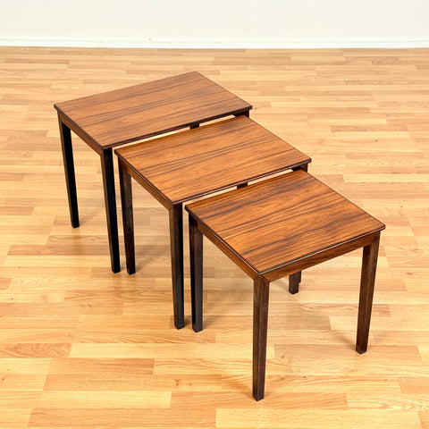 Danish set of nest of tables in teak