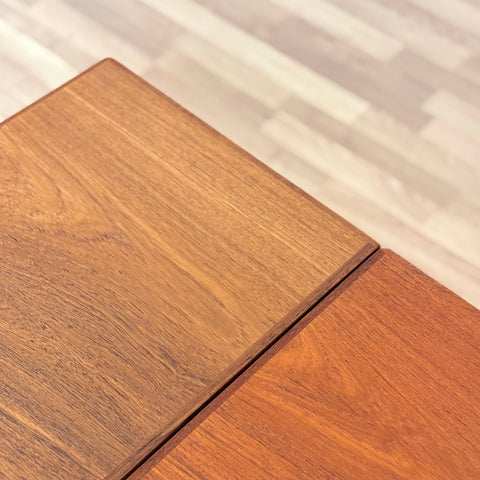 Small danish rectangular dining table in teak
