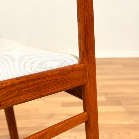 Danish set of 2 dining chairs in teak by Erik Kirkegaard