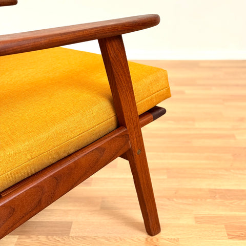 Danish armchair in solid walnut