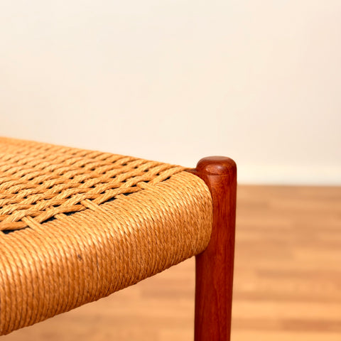 Danish dining chairs in teak by Niels O. Moller