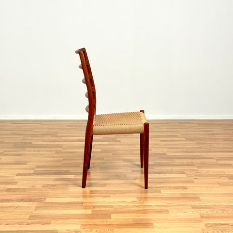 Danish dining chairs in teak by Niels O. Moller
