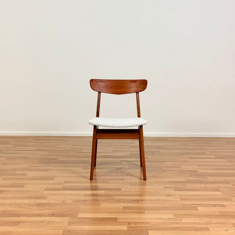 Danish set of 6 dining chairs in teak & beech by Findahl