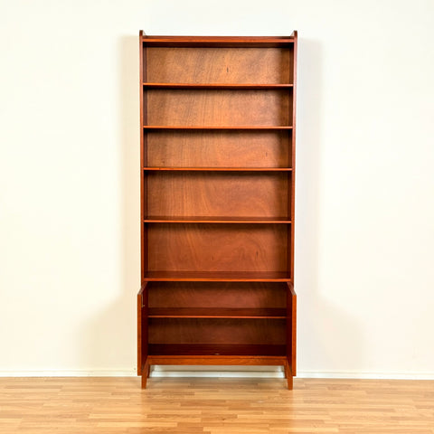 Swedish bookshelf in teak & mahogany