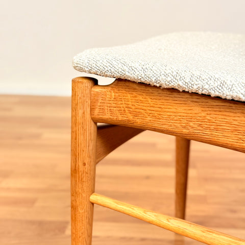 Swedish set of 4 dining chairs in oak
