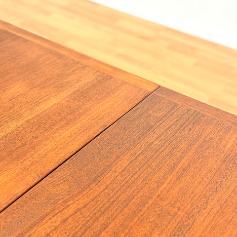 Swedish rectangular dining table in teak by Nils Jonsson for Troeds