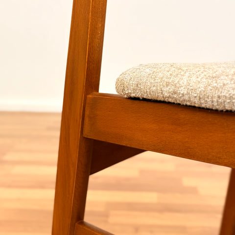 Danish set of 4 dining chairs in teak and beech by SAX