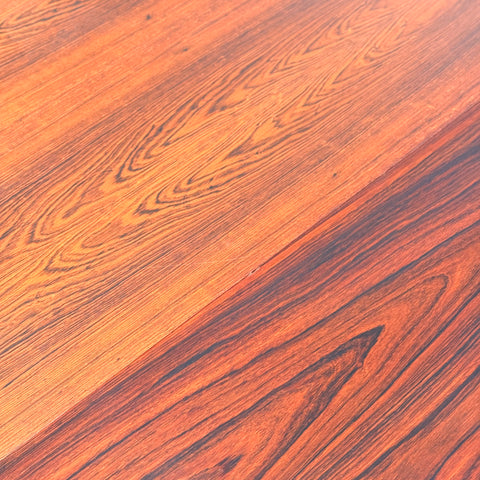 Danish round dining table in Santos rosewood