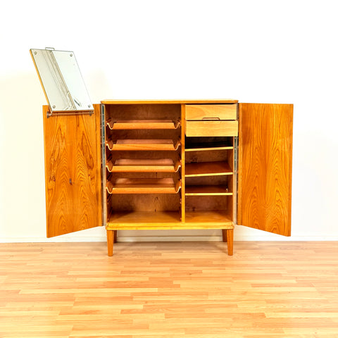 Swedish wardrobe in beech by Ferdinad Lundquist