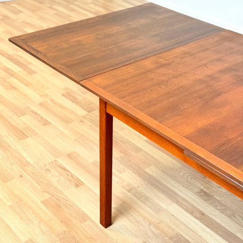 Swedish rectangular dining table in teak by Nils Jonsson for Troeds