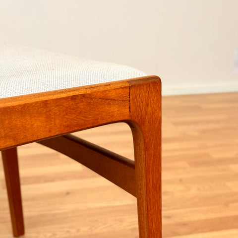 Danish dining chairs in teak by Erik Buch