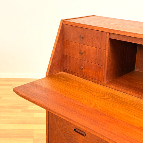 Danish secretary desk in teak