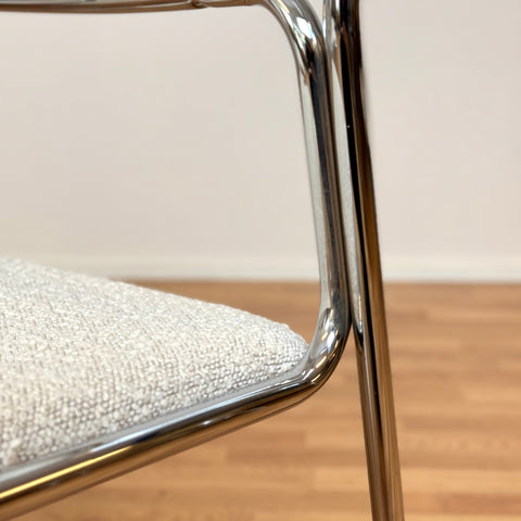 Chrome chairs by Kinnarps from 1990s