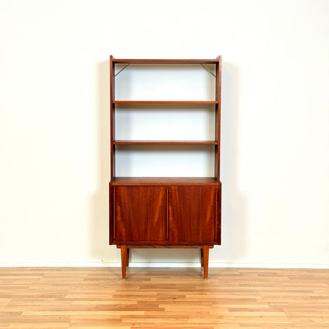 Swedish bookshelf in teak & oak